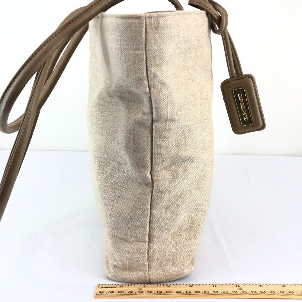 Bueno Cream Colored Canvas Handbag - Picture 5 of 12
